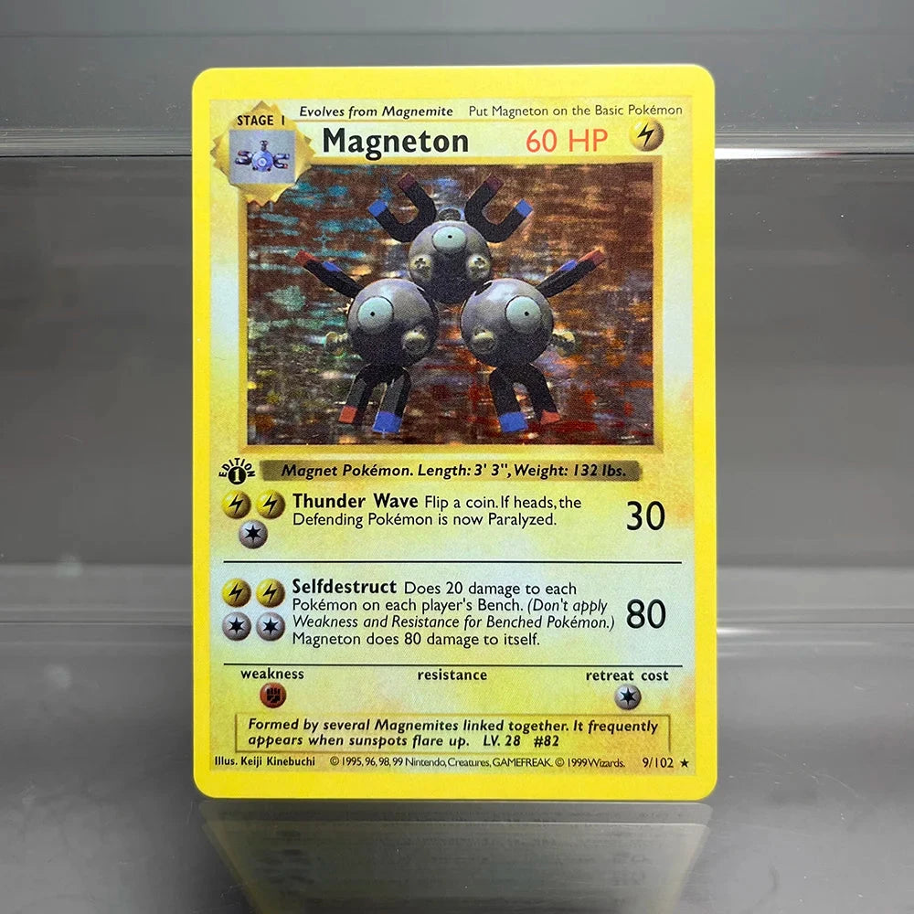 PKM Cards 1st Edition Charizard Blastoise Dragonite 1996 GlowCart