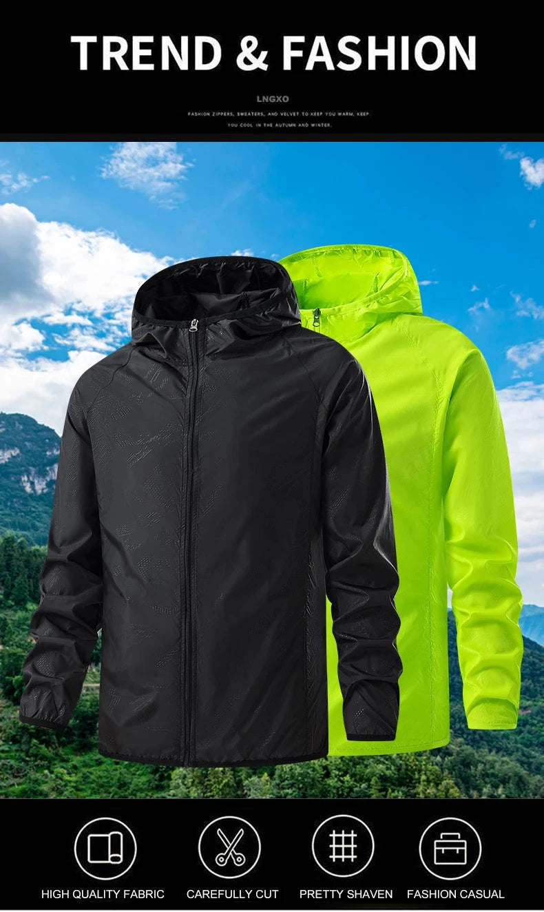 LNGXO Waterproof Hiking Jackets for Men and Women Sun GlowCart