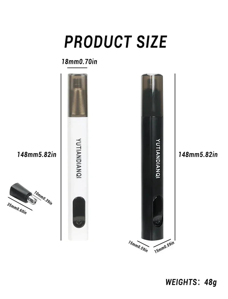 2 In 1 Electric Portable Ear And Nose Hair Trimmer Clipper GlowCart