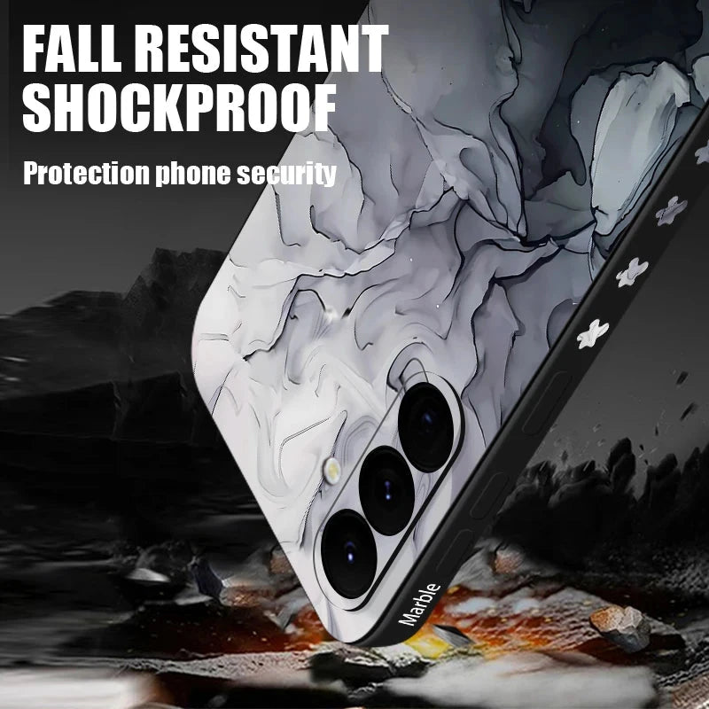 Colorful Marble Case For Samsung Galaxy S24 S23 S22 Ultra GlowCart