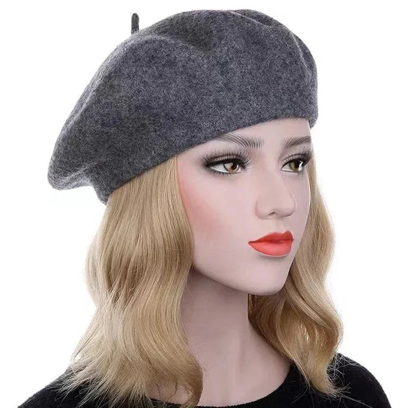 New Multi-color Wool Thick Berets Winter Autumn Artist GlowCart