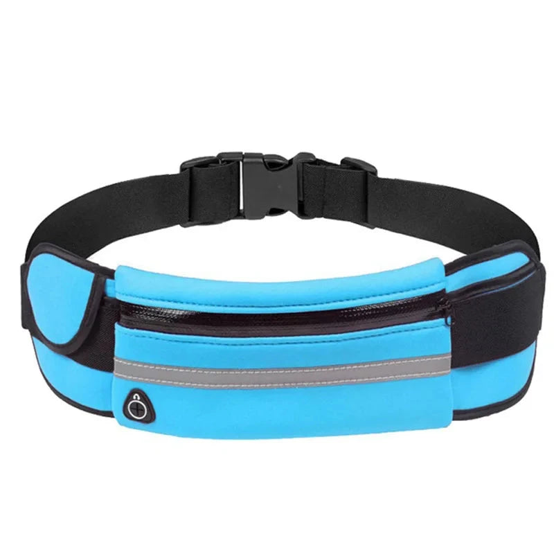 Running Belt Waist Bag with Water Bottle Holder Sports Fanny Pack Women Men Hydration Phone Holder Pouch GlowCart