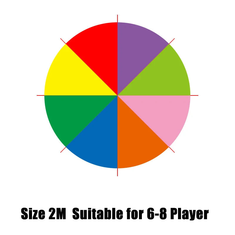 Outdoor Children Games Kids Play Rainbow Parachute Toy 2M 3M 5M Cooperative Teamwork Activities Party Carnival Fun Favors GlowCart