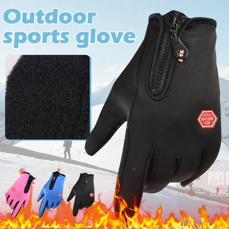 2025 Winter Gloves Men Women Warm Tactical Gloves Touchscreen Waterproof Hiking Skiing Fishing Cycling Snowboard Non-slip Gloves GlowCart