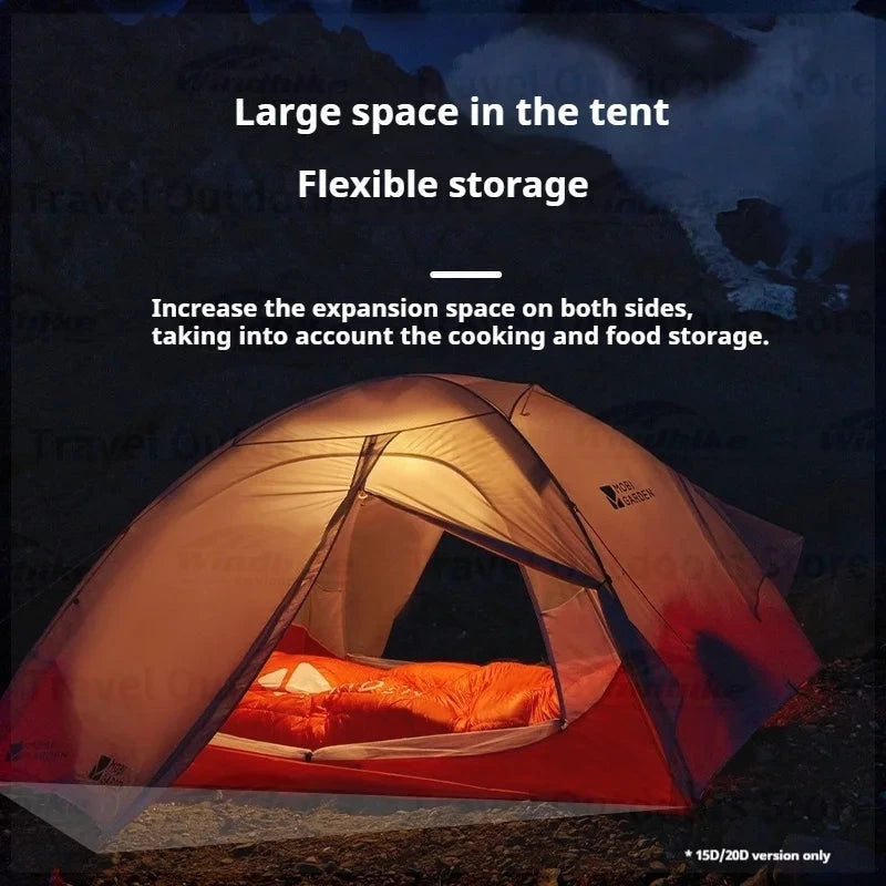 Mobi Garden Ultralight Tent Nylon Waterpoorf 1-2 Person GlowCart