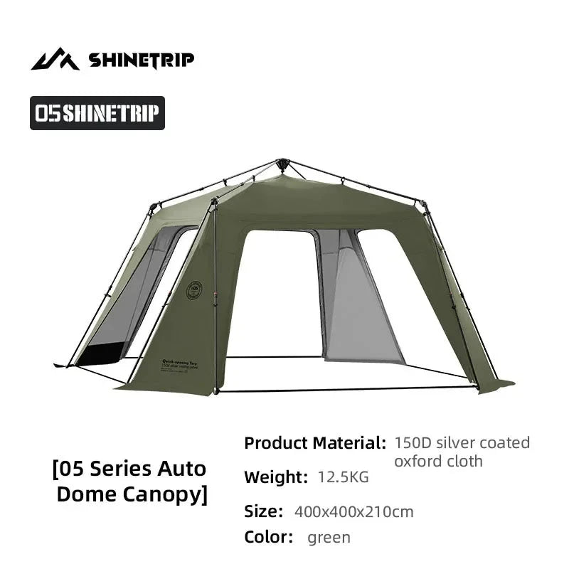 ShineTrip 05 Series Dome camping tent Quick Setup big tent GlowCart