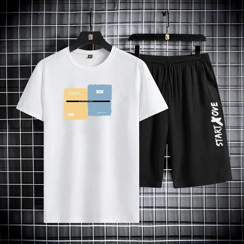 Trendy Suits for men  Men's Summer Shorts Set Gym Outfit GlowCart