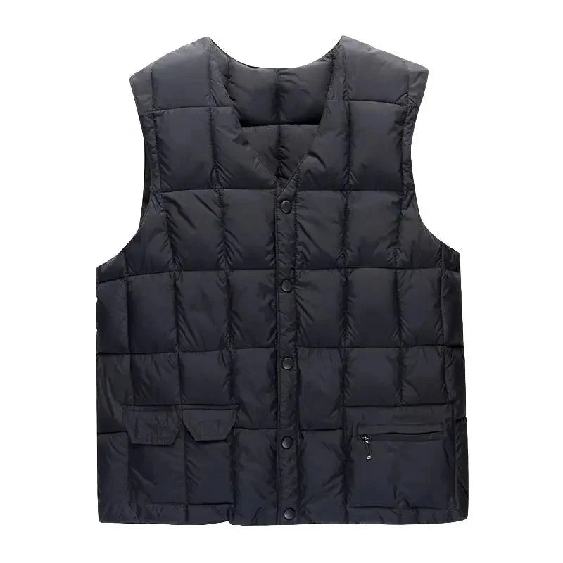 Mens Vest Jacket Sleeveless Jackets Winter Thick Warm GlowCart
