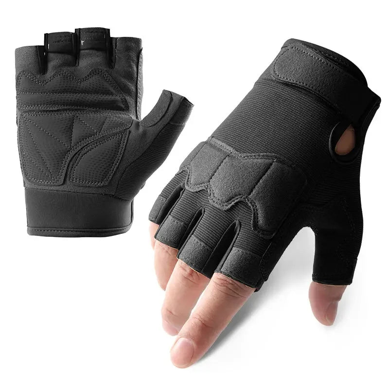 Tactical Gloves for Men and Women Half Finger Outdoor Mountaineering and Cycling Wear-resistant Breathable Riding Gloves GlowCart