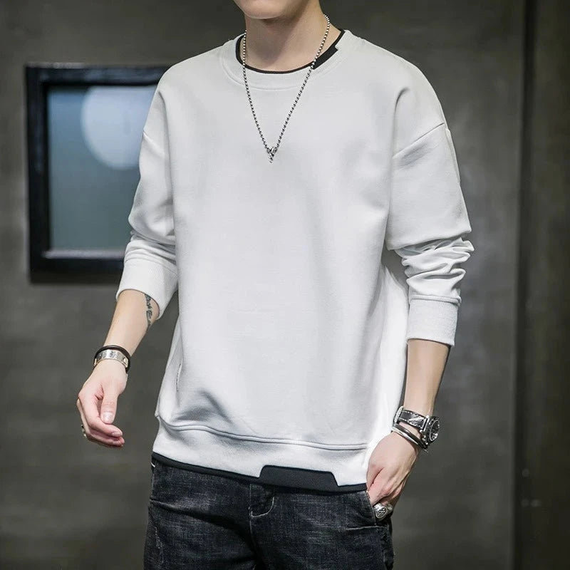 Spring and Autumn Casual Long Sleeved Mens T Shirts Harajuku GlowCart