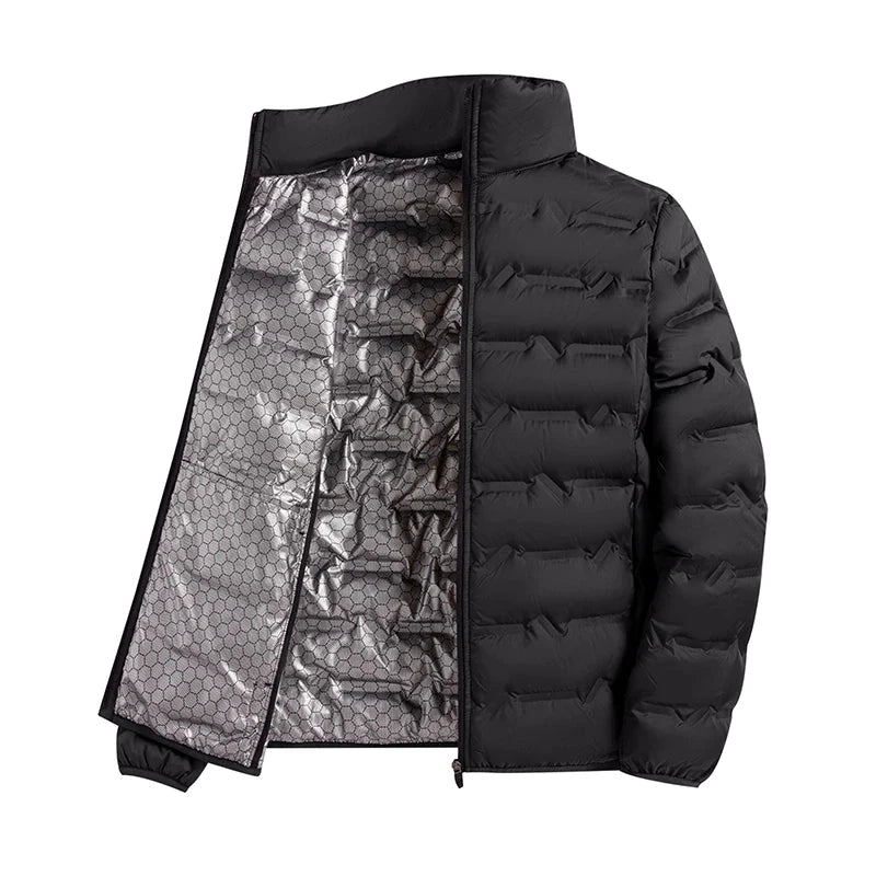 Graphene Self-heating Down Jacket Men Solid Windproof GlowCart