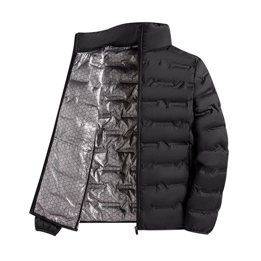 Graphene Self-heating Down Jacket Men Solid Windproof GlowCart