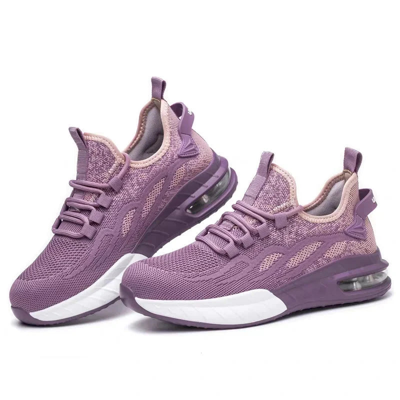 Women Safety Shoes For Work Safety Boots Breathable Steel Toe Puncture Proof Sport Work Sneakers Construction Security Boots GlowCart