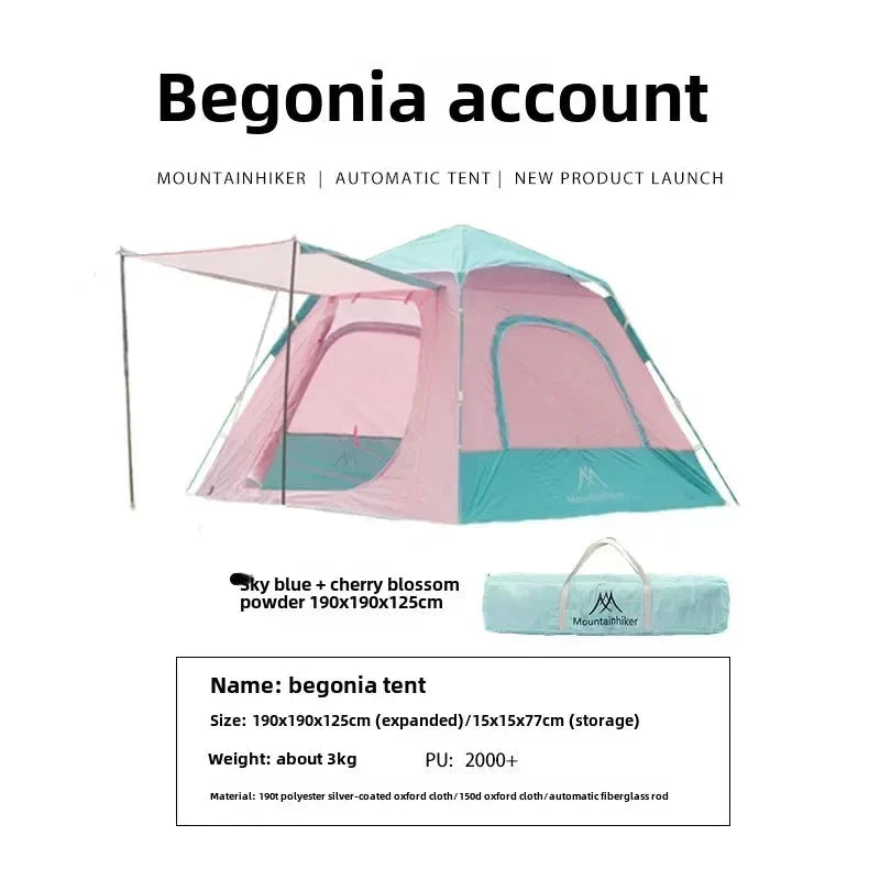 Mountainhiker Portable Automatic Quick-Open Tent Outdoor GlowCart