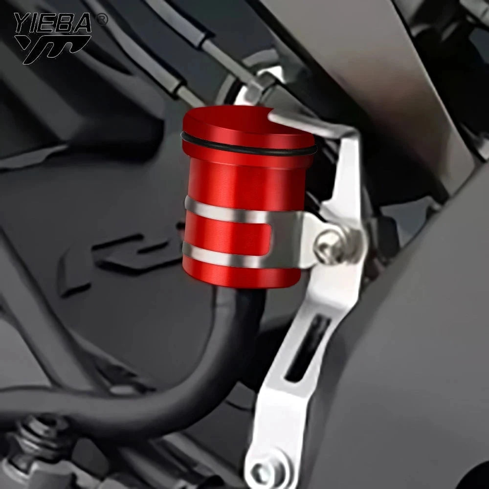 Universal Motorcycle Aluminum Alloy Brake Fluid Reservoir Rear Front Clutch Tank Oil Fluid Cup Motorcycle Refitting Accessories GlowCart