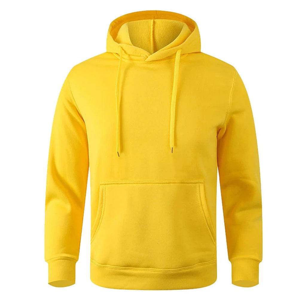 Men's and Women's Warm Sweatshirt Casual Solid Color GlowCart