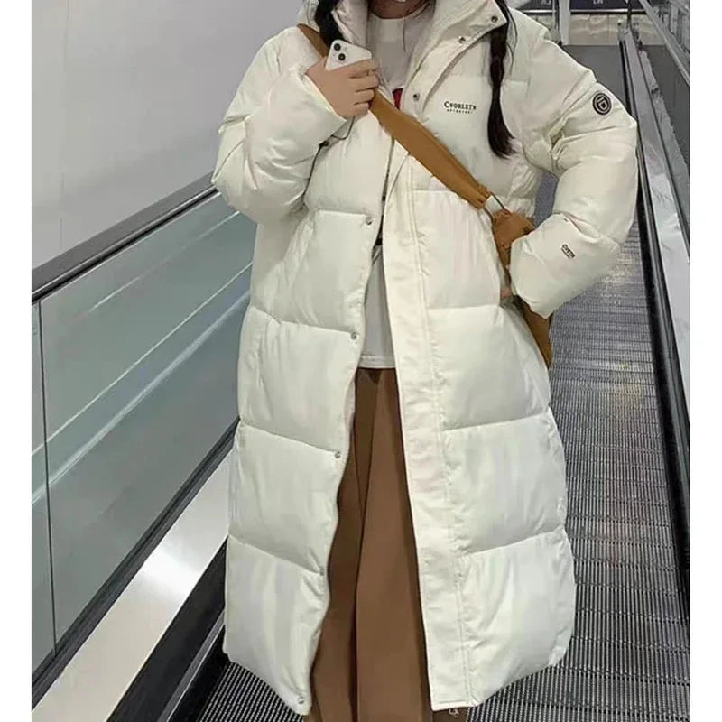 Women Fall Thicken Parkas Coat Long Sleeve Warm Pocket GlowCart