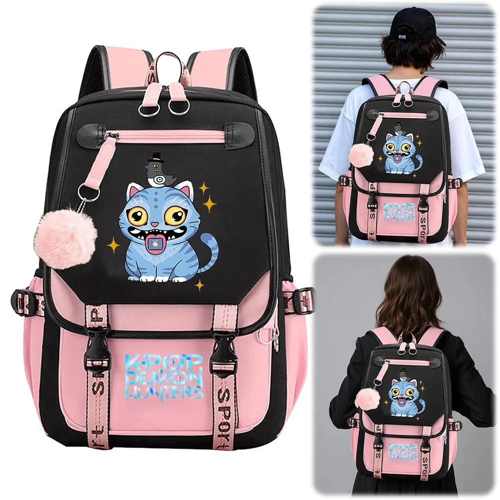 For KPop Demon Hunters Backpack Teenagers Daily Backpack GlowCart