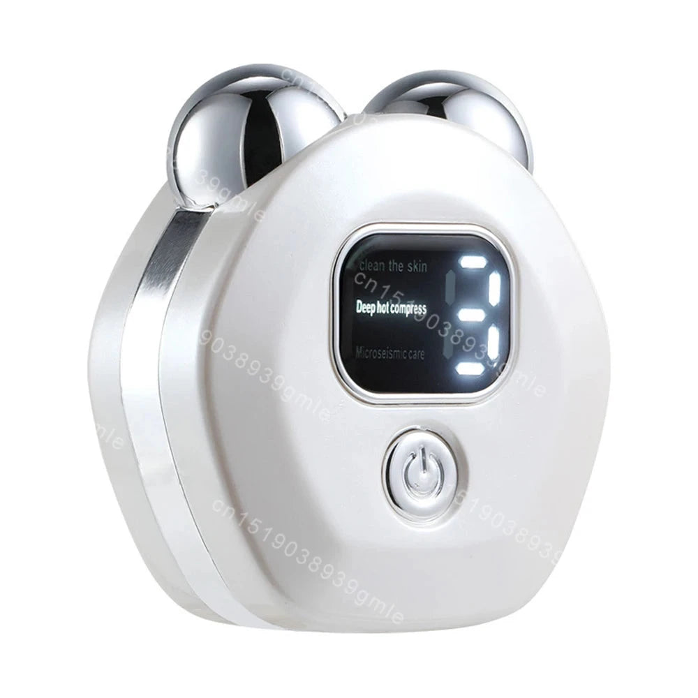 Facial Massager Microcurrent Roller Vibration Massage Neck GlowCart