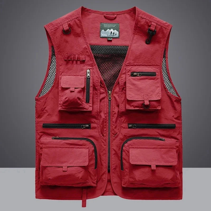 Summer Men Unloading Tactical Vest Coat Casual Men's GlowCart