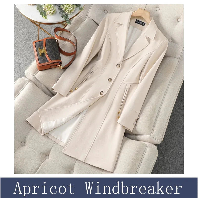 High End Female Coat Long Slim Trench Coat For Women’S GlowCart
