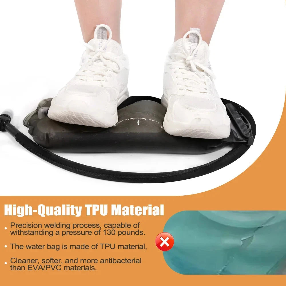 NEWBOLER TPU Detachable Drinking Tube Water Bag Large Capacity Outdoor Drinking Bag Mountaineering Running Reservoir Bag 2L/3L GlowCart