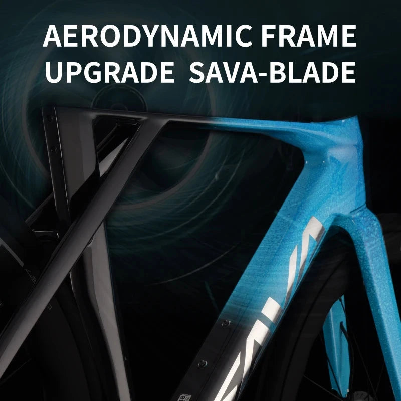 SAVA SLR8 High-End Full Carbon Fiber Road Bike with SHIMAN0 ULTEGRA 8170 Di2 Kit Competition-Class Road Bike Race Bike GlowCart