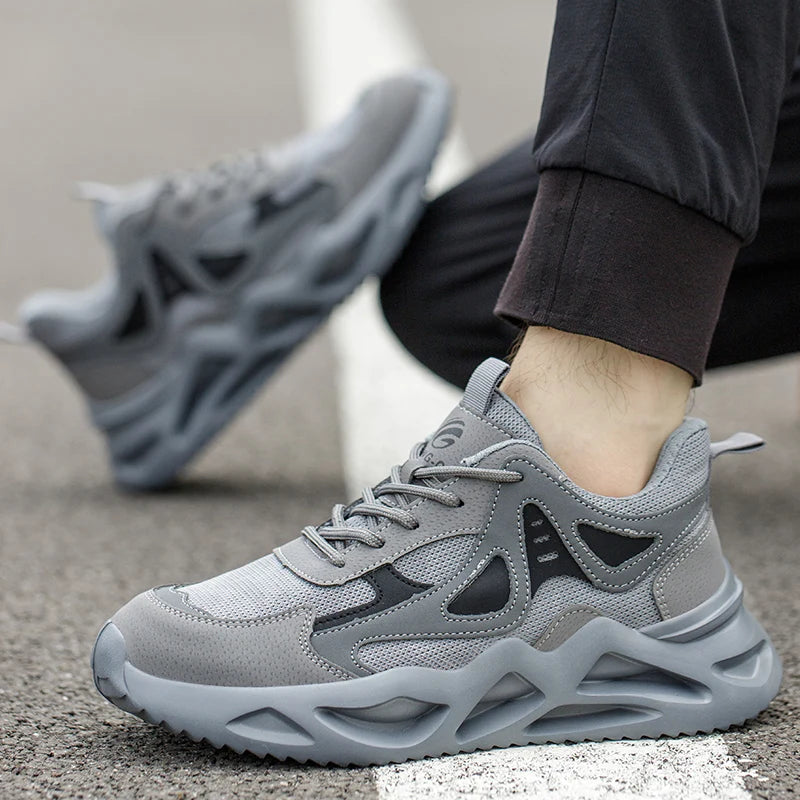 Lightweight Safety Shoes Men Women Work Shoes Steel Toe Cap Working Boots Sneakers Man Women Breathable Shoes Tactical Boots GlowCart