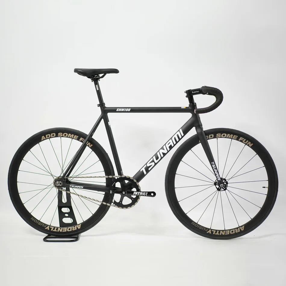Tsunami SNM100 Fixie Fixed Gear Bike Track Single Speed Racing Bicycles 700C Aluminum Frame Cycling Parts Customizable No Brake GlowCart