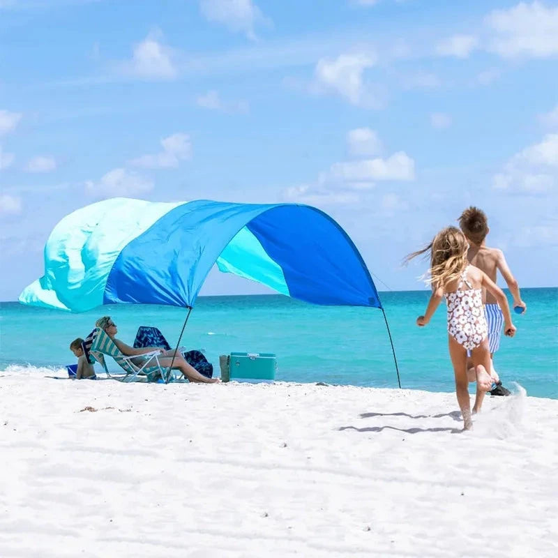 Outdoor Beach Shade UPF50+ Beach Canopy Sun Shade Tent GlowCart