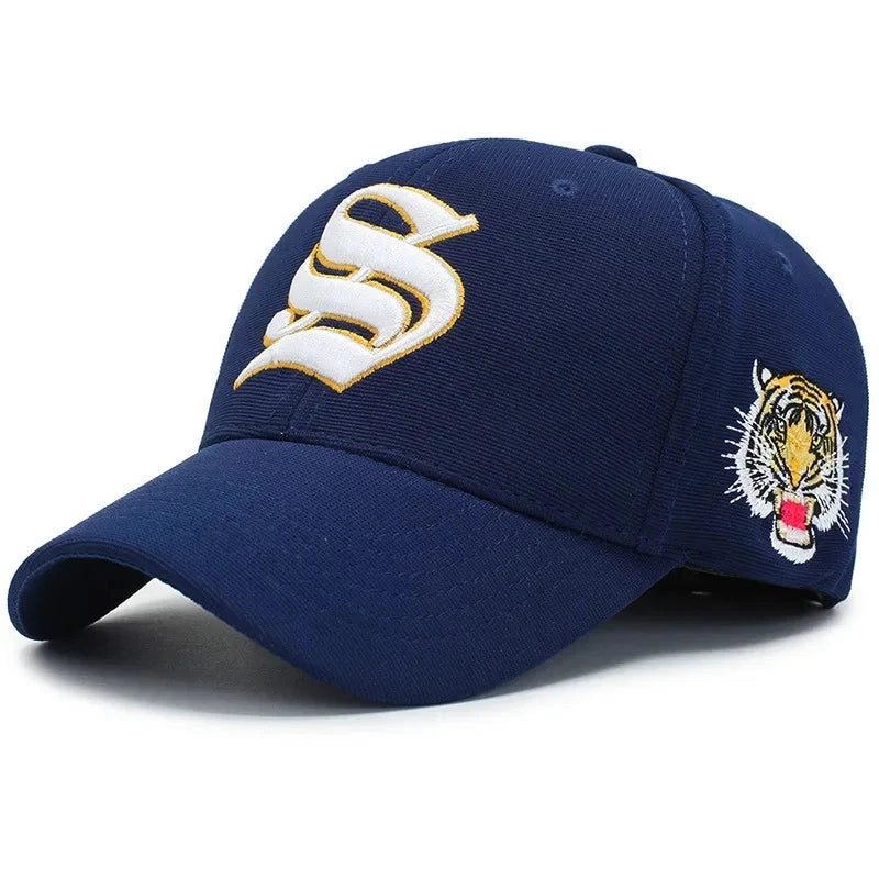 Embroidery Fitted Full Stretch Closed Letters Flexible Cap GlowCart