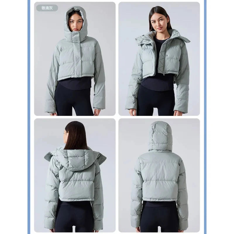 DAVIDSHAO Top Quality EU US Size Down Jacket for Women with GlowCart