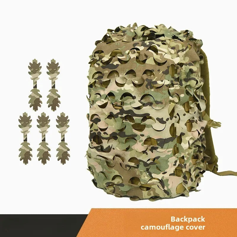 80L tactical backpack biomimetic leaf shaped camouflage