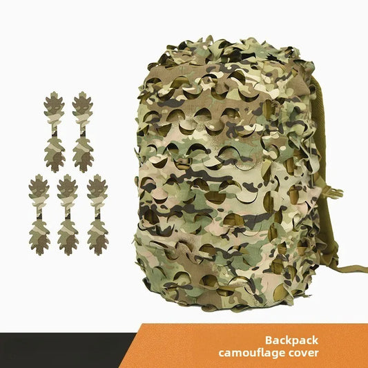 80L tactical backpack biomimetic leaf shaped camouflage