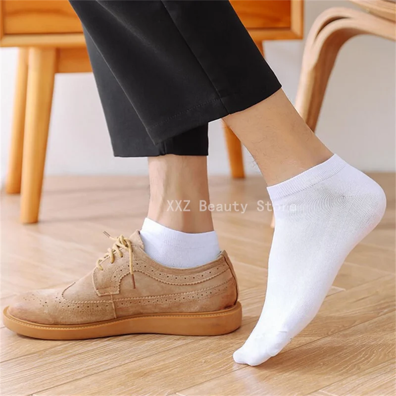 Breathable Boat Socks For Men Women, Invisible Low Cut, Non-Slip, No-Show Ankle Socks, Solid Color, Autumn, 5 Pairs, 10 Pairs GlowCart