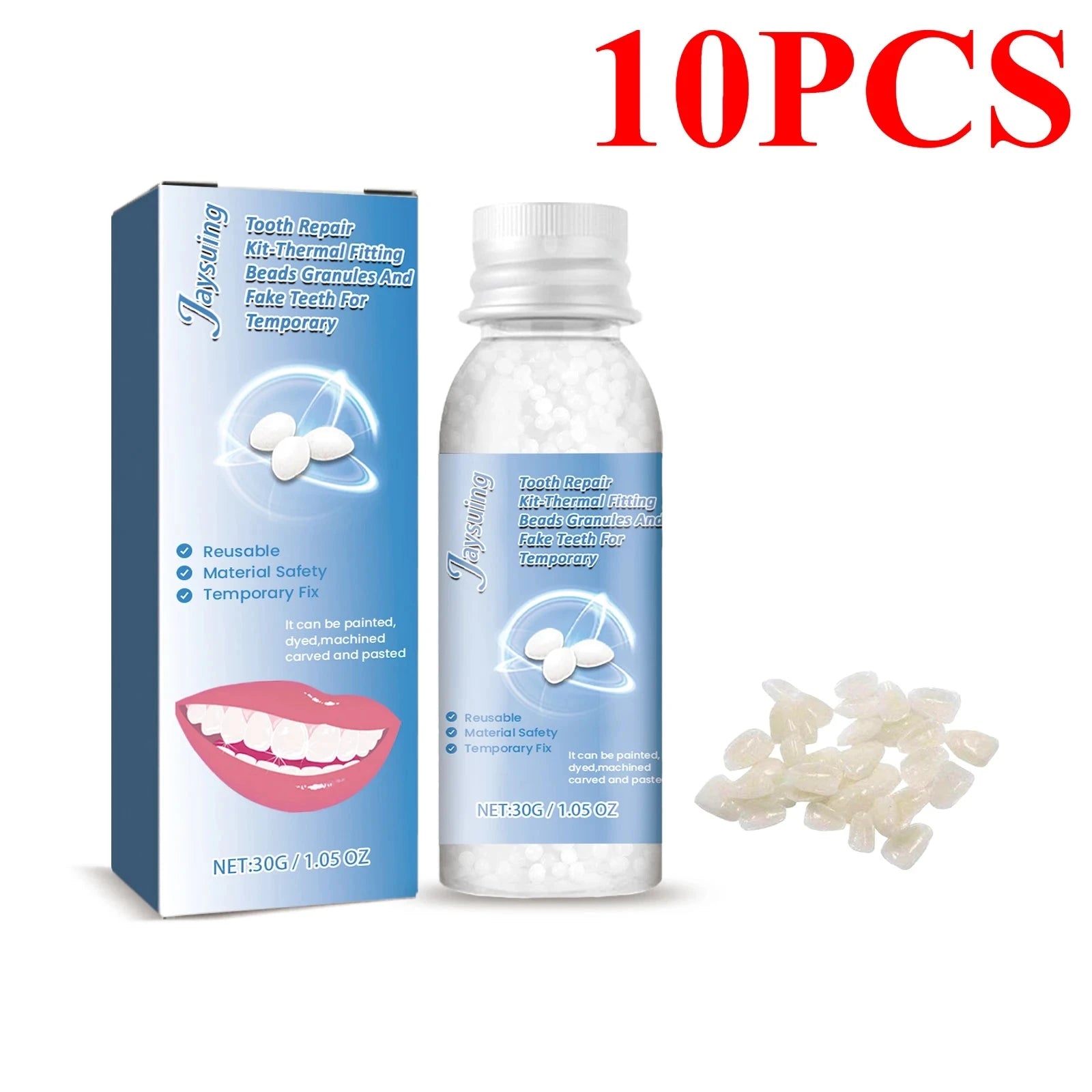 30g Temporary Tooth Repair Moldable Teeth And Gaps False GlowCart