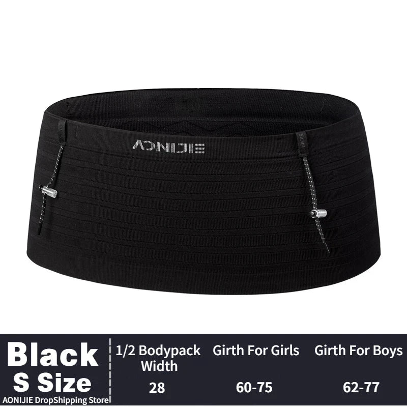AONIJIE W8116 Woven Elastic Sports Waist Pack Men Women Trail Running Belt Hydration Waist Bag Phone Holder Gym Fitness Marathon GlowCart