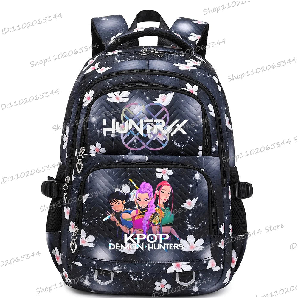 Cute Cartoon Backpack Kpop Demon Hunters Student Teenage GlowCart