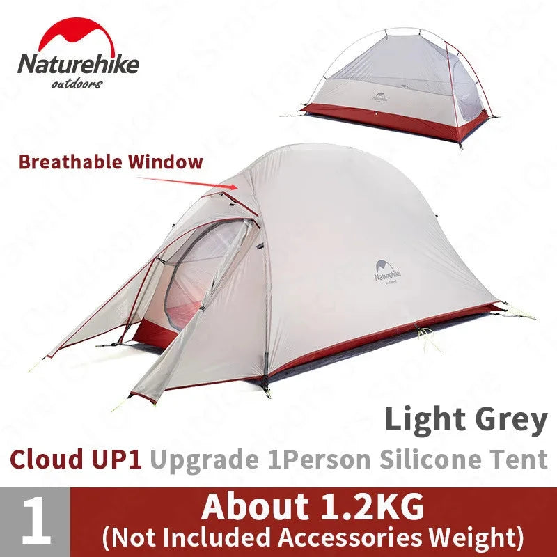 Naturehike Cloud Up 1 2 3 Person Tent Ultralight Outdoor GlowCart