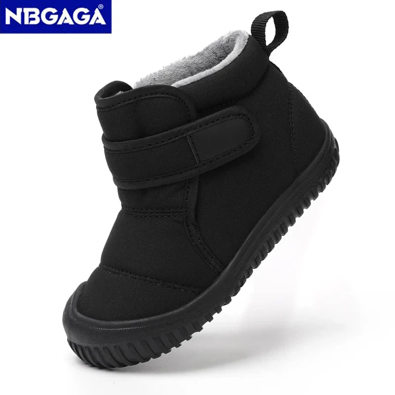 Unisex Kids' Outdoor Anti-slip Winter Snow Boots Warm Plush Toddler Boys Girls Comfortable Walking Shoes Size 19-28 GlowCart