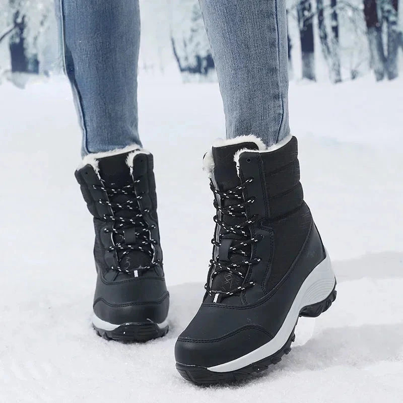 Snow Boots Women Platform Boots Non-slip Women Winter Shoes GlowCart