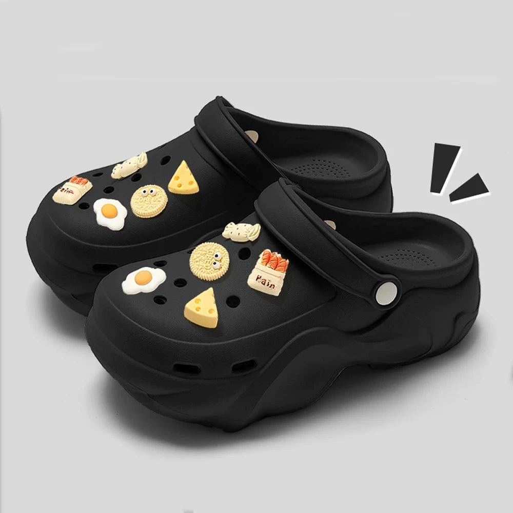 BASATU Women's Fashion Chunky Platform Sandals Summer Thick GlowCart