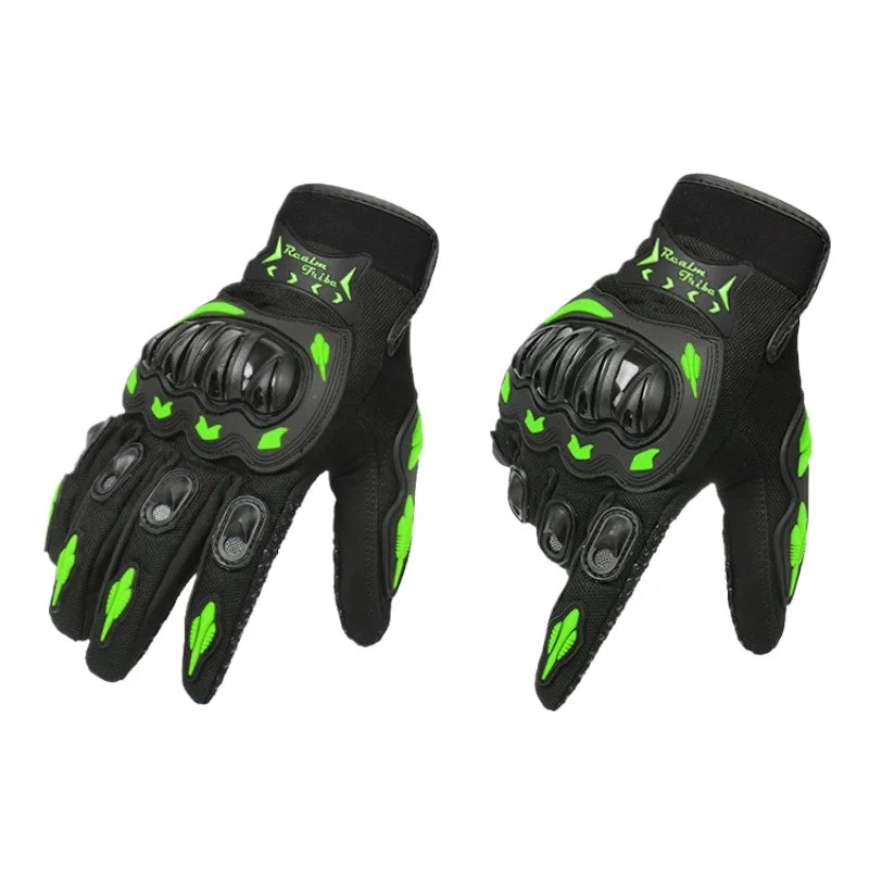 1 Pair Cycling Equipment Protective Wear-resistant Bicycle Motorcycle Racing Full Finger Gloves Cycling Gloves Outdoor Sports GlowCart