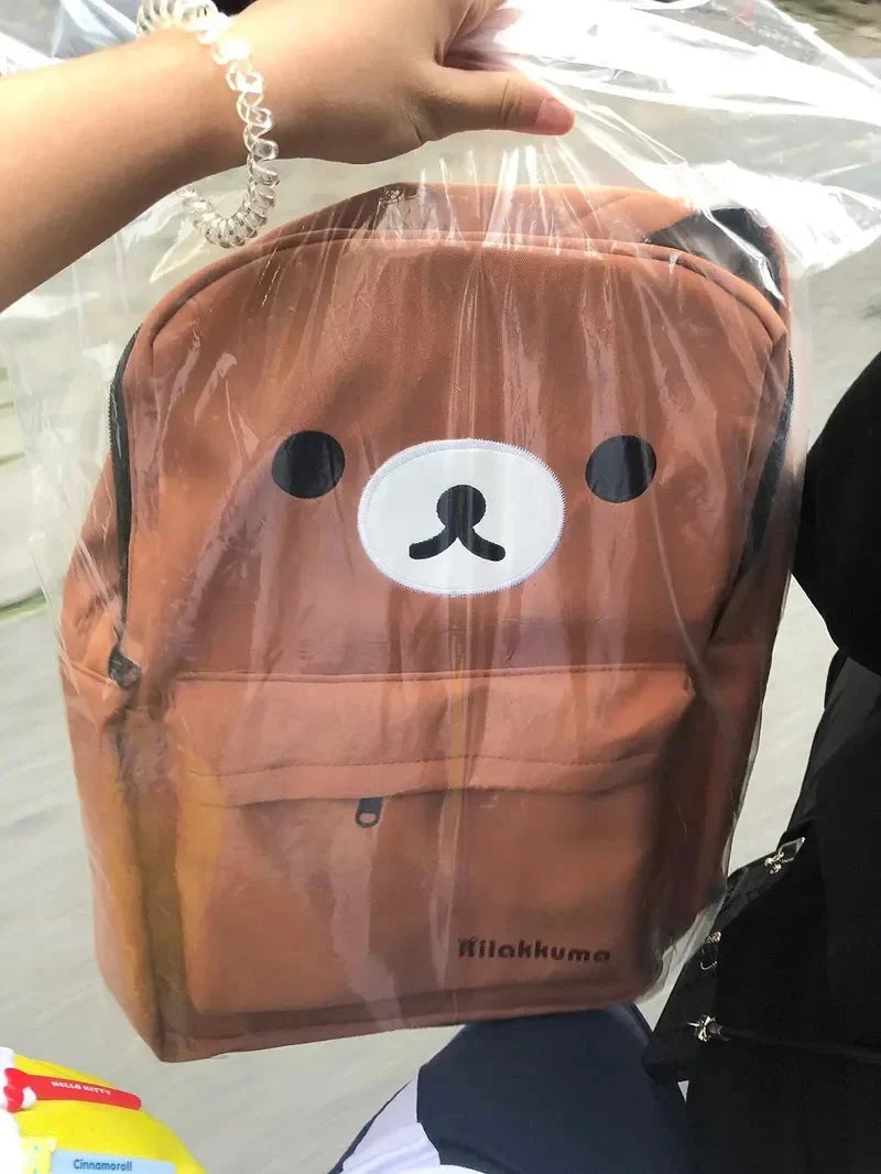 Kawaii Bear Rilakkumas Backpack Large Capacity Backpack GlowCart