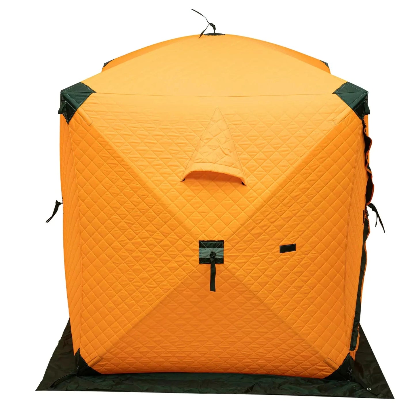 Orange/Blue/Red Insulated Ice Fishing Tent Freestanding GlowCart