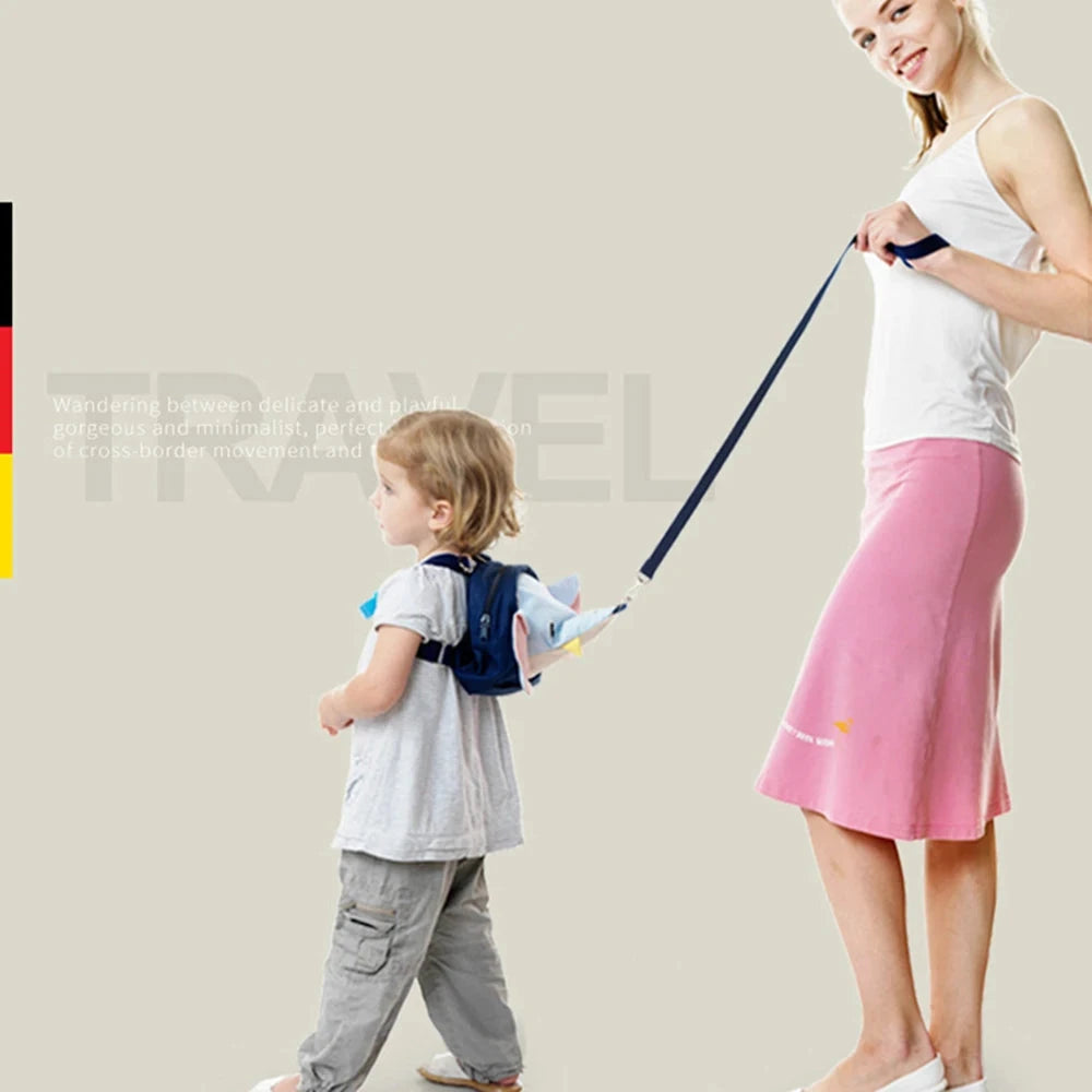 Cartoon anti walking lost shoulder backpack baby girls boys Elephant small bags with traction rope anti lost toddler schoolbag GlowCart