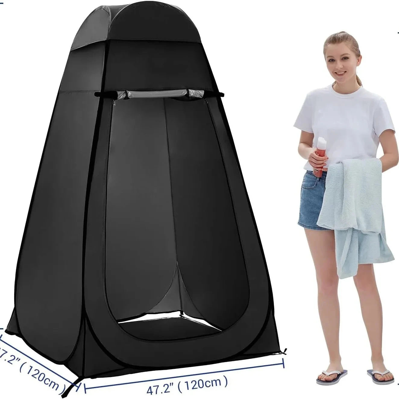 Portable Pop-Up Privacy Tent Outdoor Camping Shower Bath GlowCart