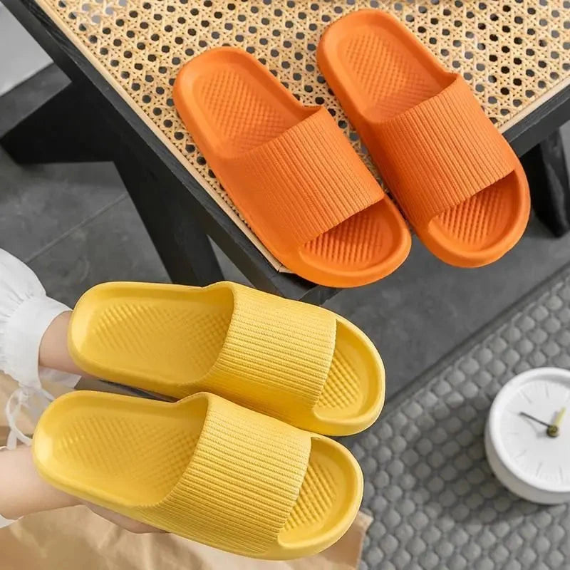 Thick Platform Bathroom Home Slippers Women Fashion Soft GlowCart
