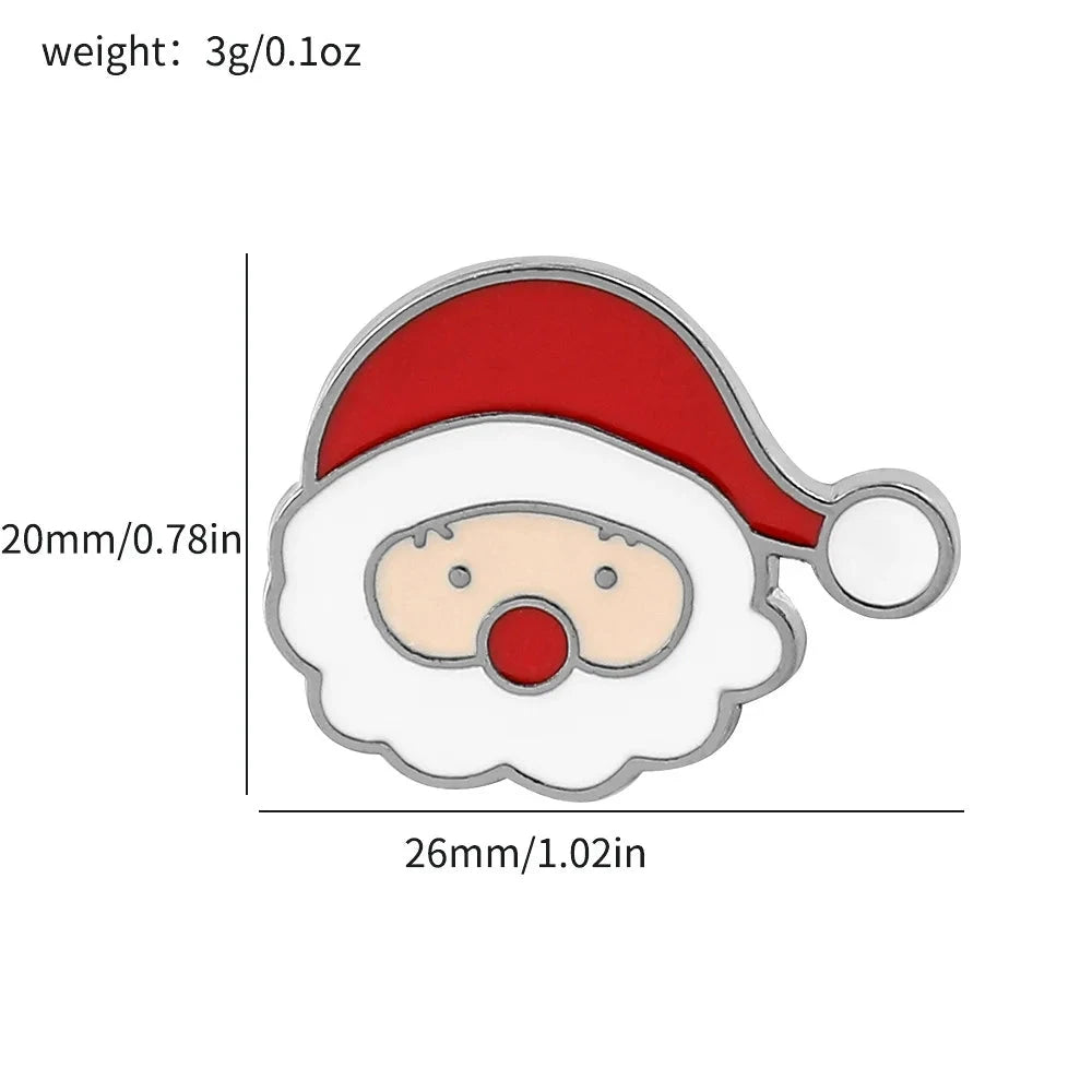 Christmas Brooch Holiday Gift Decoration Metal Badge Jewelry GlowCart