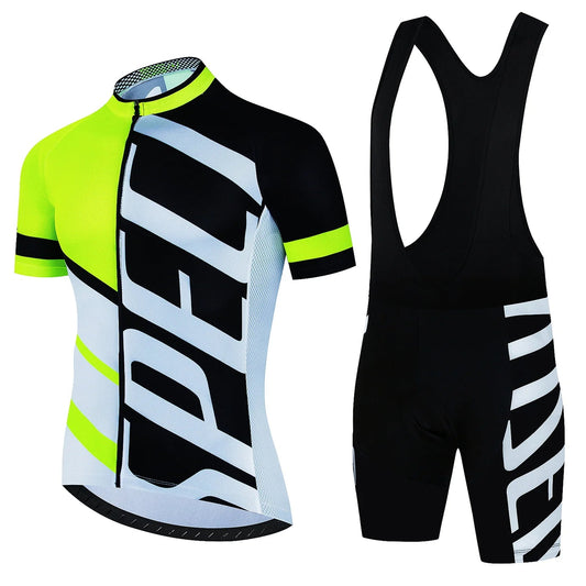 2024 Cycling Clothes Mtb Male Clothing Equipment Man Professional Shirt Shorts Men Jumper Summer Bike Jersey Bib Men's Tricuta GlowCart